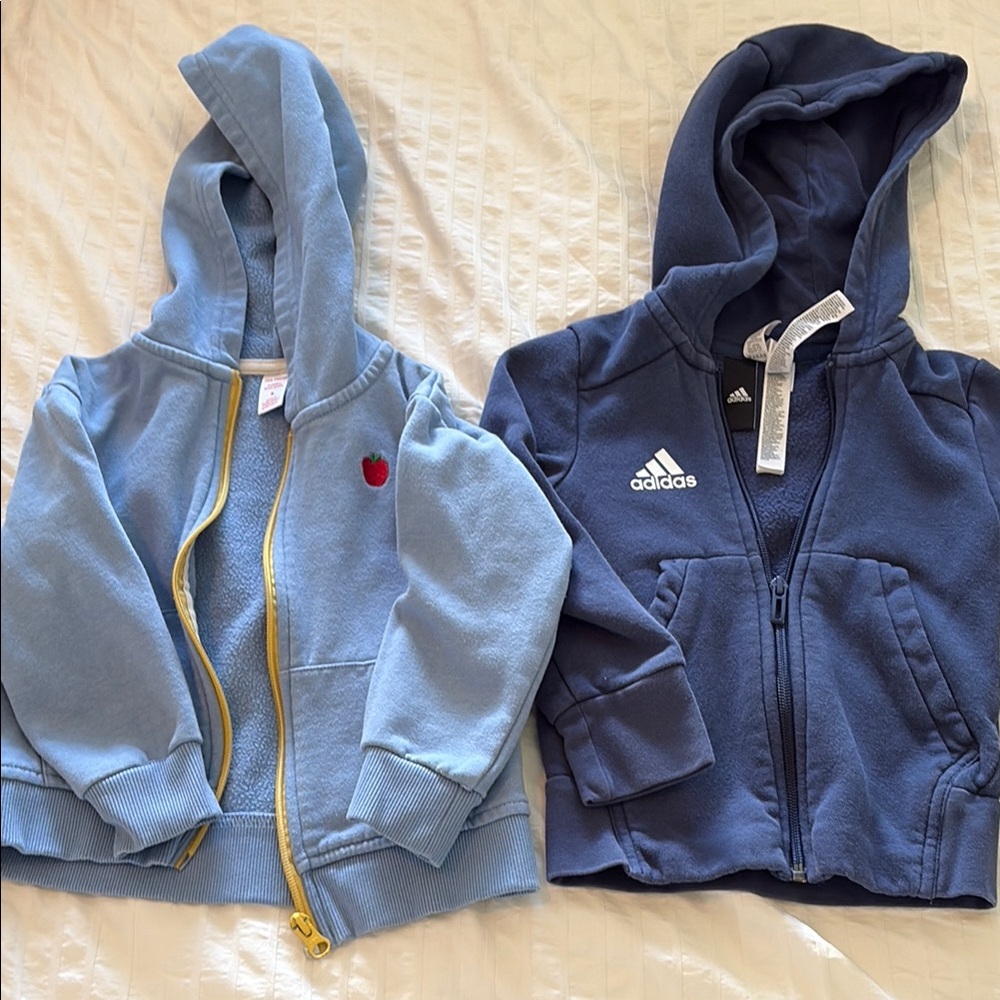 Girls Zip Hoodie Bundle, size 4